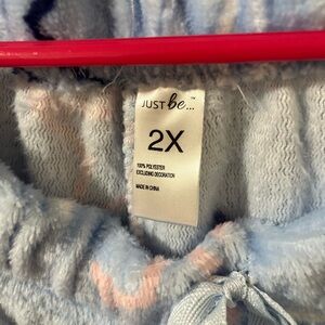 Blue pajama pants with stars, 2xl.